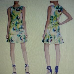 Karen Millen Foil Print Scuba Dress